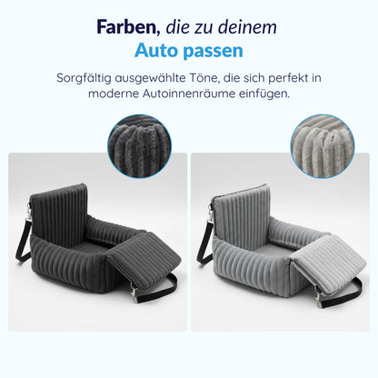 MrFluffyFriend® - Erhöhter Hundeautositz mit Sicherheitsgurt