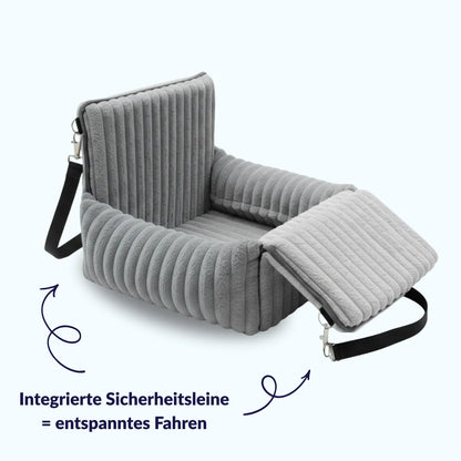 MrFluffyFriend® - Erhöhter Hundeautositz mit Sicherheitsgurt