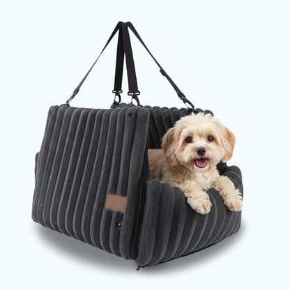 MrFluffyFriend® - Erhöhter Hundeautositz mit Sicherheitsgurt