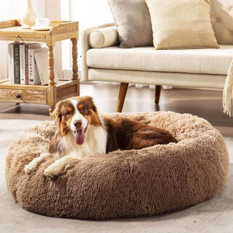 MrFluffyFriend – Braunes beruhigendes Hundebett